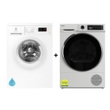 (Bundle) Electrolux EWF8025DGWA Front Load Washing Machine (8kg) + Elba EBD981H Heat Pump Dryer (9kg)